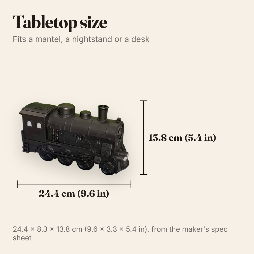 Size: 24.4 cm (9.6 in) long and 13.8 cm (5.4 in) tall